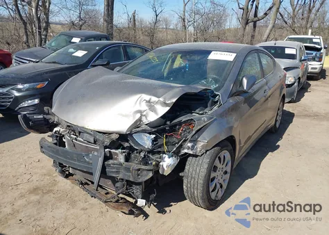 2012 Hyundai Elantra Gls from USA, damaged, VIN 5NPDH4AE2CH066827